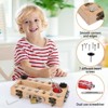Etokfoks Montessori Screwdriver Board Set for Toddlers 1 Set Wooden Fine Motor Skills Toy with 7 Screwdrivers 14 Screws Wrench for Kids - 4 of 4