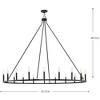 Progress Lighting Gilliam 20 - Light Chandelier in  Matte Black - 2 of 4