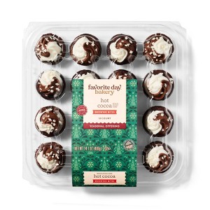 Holiday Hot Chocolate Brownie Party Platter - 14.1oz/16ct - Favorite Day™ - 1 of 3