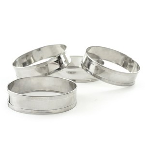 Norpro Stainless Steel English Muffin Rings, 3.5-Inch, Set of 4 - 1 of 4
