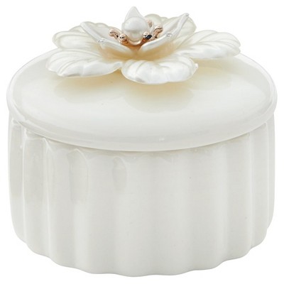 The Lakeside Collection Ceramic Jewelry/Trinket Box