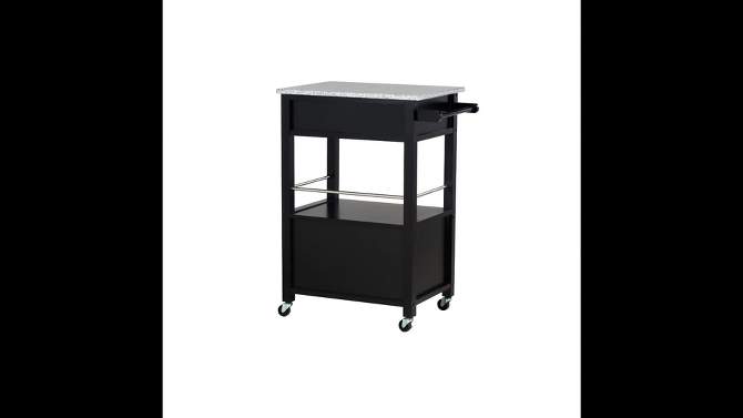 Mitchell Kitchen Cart Granite Top - Linon, 2 of 19, play video