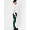 Lars Amadeus Men's Dress Striped Slim Fit Flat Front Business Trousers - 4 of 4