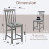 Sapphtopaz Dining Chairs Set of 4 Kitchen Chair with Padded Seat Height Chair with Backrest Dining Room Chairs for Kitchen, Bedroom - 2 of 4