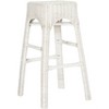 Percy Wicker Counter Stool - WIK6501 - White - Safavieh - 3 of 4