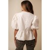 Women's Cara Cotton Poplin Tie Top - Sofie the Label - 3 of 4