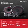 MB Quart 6"x9" Coaxial Reference Car Speaker System with Lightweight Curvilinear Design, 2-Way Audio, 240W Max Output, and Universal Fit - 4 of 4