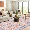Area Rug Living Room Rug Non Slip Washable Rugs for Bedroom Boho Aesthetic Carpet Stain-Resistant Foldable Thin Floor Cover - 3 of 4