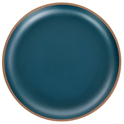 Matte Teal Melamine 12-Piece Dinnerware Set for 4