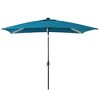 Sonkuki 6×9FT LED Rectangular Patio Umbrella w/Solar Lights, Push Button Tilt and Crank Handle - 2 of 4