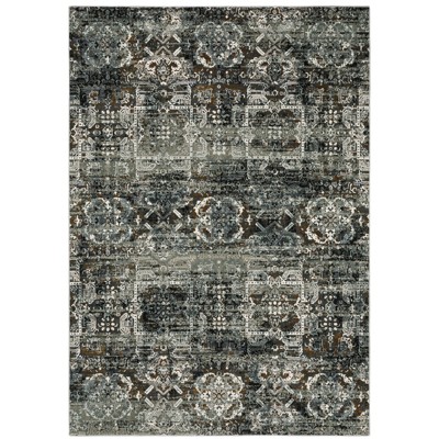 Oriental Weavers Gemini 2060V Charcoal/ Multi Indoor Area Rug - 3'10" x 5'5"