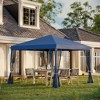 Resenkos Patio Garden Pergola, Pergola Canopy,10' x 10' Pop Up Canopy Tent with Netting,Screen House Room with Carry Bag, - 4 of 4