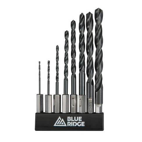 Blue Ridge Tools 8pc Hex Shank Drill Bit Set : Target