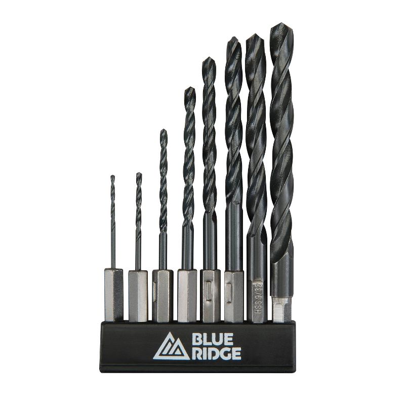 Blue Ridge Tools 8pc Hex Shank Drill Bit Set, 1 of 6