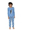 Leveret Kids Pajamas Cotton Top and Fleece Pants - 2 of 3