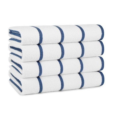 Arkwright Las Rayas Striped Pool Towels (4-pack), 30x60 In., 100% Ring ...