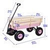 Grungis Heavy-Duty Garden Cartr,Rolling Cart with Adjustable Handle,Utility Carts for Grocery Sports Garden - 3 of 4