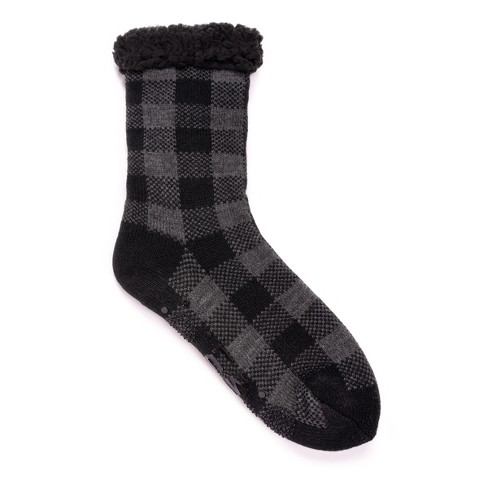 Muk Luks Cabin Cozy Sock, 2 Pairs, Blue, L/XL at  Women's Clothing  store