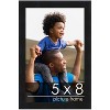 PosterPalooza | Photo Size Modernist Black Picture Frame - UV Acrylic, Foam Board Backing, Hanging Hardware - 2 of 4
