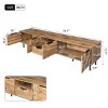 Modern TV Stand for TVs up to 85", Media Console with Open Shelf and Two Large Cabinets, Entertainment Cabinet for Living Room-The Pop Home - 4 of 4