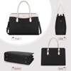 Laptop Bag for Women 15 Inch Waterproof PU Leather Work Tote Bags Large Laptop Purse for Women Professional Womens Briefcase Computer Bags - 2 of 4