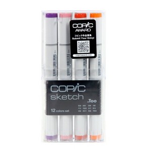 Sketch Markers 12ct Copic -Multicolor - 1 of 3