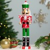 Northlight Peppermint Candy Nutcracker Christmas Figure - 15" - Red and Green - 2 of 4