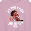 Women's - Ferris Bueller's Day Off - Do You Know Anything Graphic Racerback Tank - 2 of 4