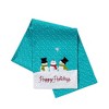 SKL Home Saturday Knight Ltd Happy Holidays Fluffy Snowmen Embroidery And Snowflake Tassels Table Runner - 13x72", Multi - 3 of 4