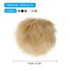 Unique Bargains Fluffy Soft Elastic Faux Fur Pom Poms for Hats Scarves Gloves 12 Pcs - 2 of 4