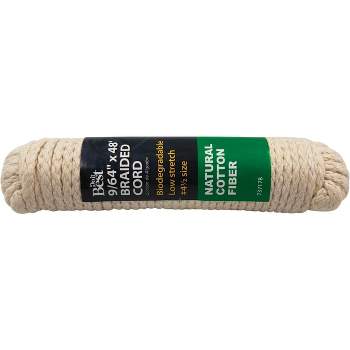 Do it Best 1/4 In. x 100 Ft. White Solid Braided Polypropylene