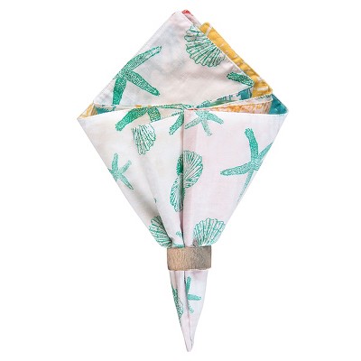 C&F Home Captiva Island Cotton Reversible Napkin Set of 6