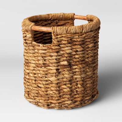 13" x 14" Round Woven Basket with Cut-Off Handle - Threshold™