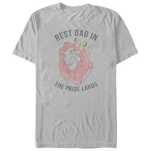 Disney The Lion King Simba Papa Día del Padre Father’s Day - Short Sleeve  Cotton T-Shirt for Adults - Customized-Royal Heather