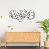 Cheung's Astraga Multi Pentagon Metal Wall Art - Black 6092BK - 4 of 4