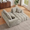 Aukfa 108.2"L-Shaped Chenille Sectional Sofa with Chaise,No Assembly Required Modular Sofa,Tufted Upholstery,Khaki - 4 of 4