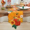Saro Lifestyle Pumpkins Table Runner, 14"x72", Orange - 3 of 3