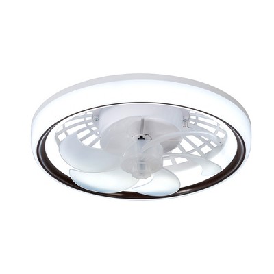 Airsurfer 13'' Bladeless Caged Ceiling Fan with LED Lights and Remote Control