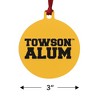 Towson University Tigers Alumn Aluminum Holiday Christmas Tree Ornament - 3 of 4