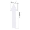 Unique Bargains Waterproof Removable Self-Adhesive Wall Marking Arrow Stickers 4 Inch White 120 Pcs - 2 of 4