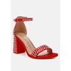 Klebba Pearls Embellished Satin Women Sandals - 2 of 4