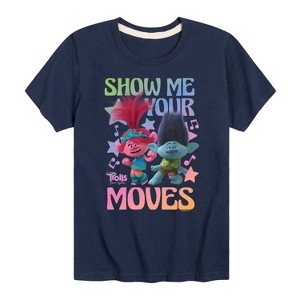 Boys' - Trolls - Poppy and Branch Show Me Your Moves Short Sleeve Graphic T-Shirt - 1 of 4