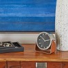 Stainless Steel Clock with Leather Stand - Olivia & May - 2 of 4