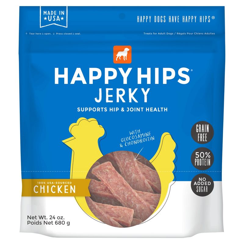 Cloud Star Happy Hips Jerky Grain-Free Chicken Dog Treats, 1 of 7
