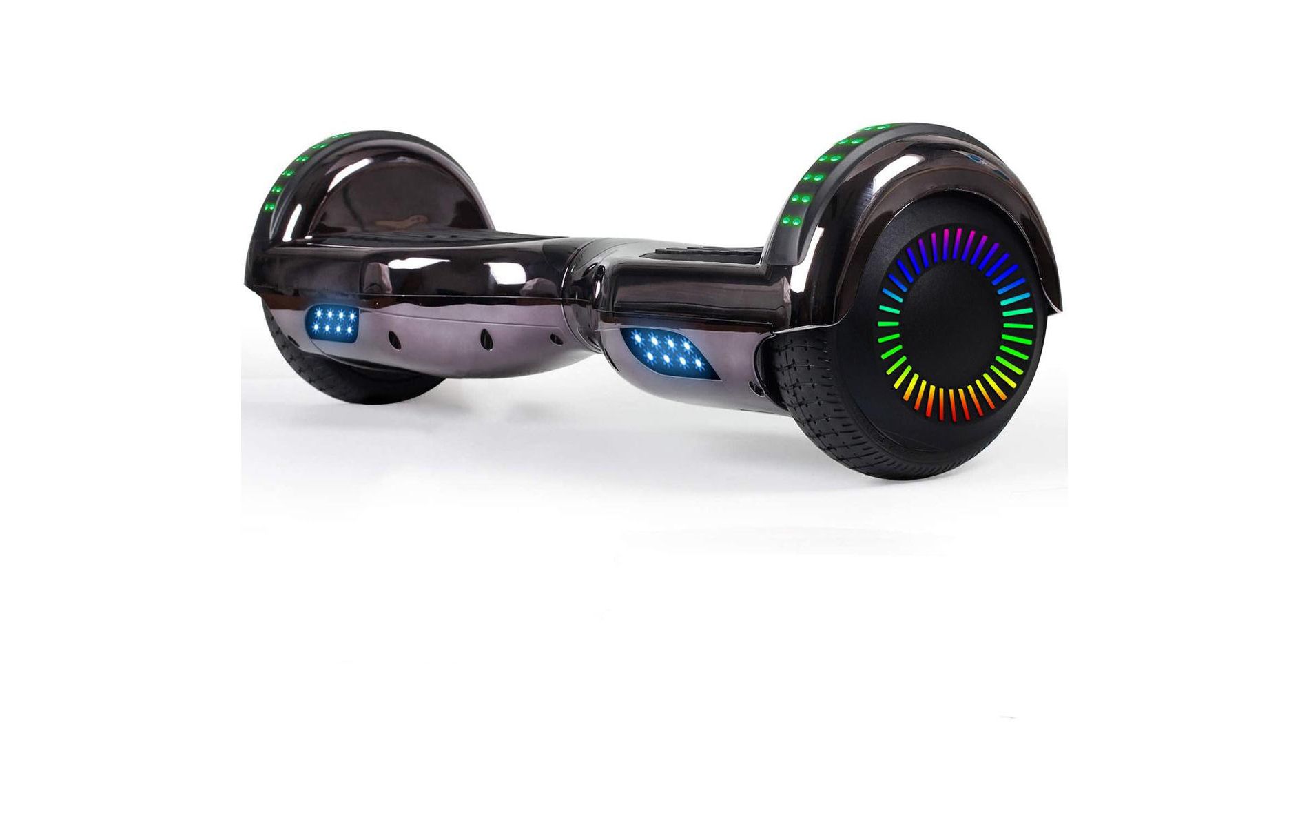 GlareWheel M3 Hoverboard LED Light Bluetooth Chrome Black
