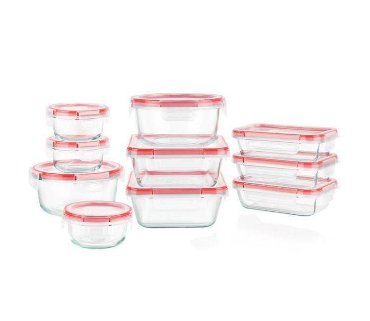 Pyrex 20pc Glass Freshlock Food Storage Set, 1 of 3