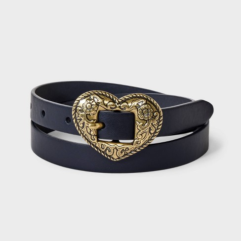 Heart buckle belt best sale