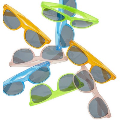 Blue Panda 12 Pack Glow in The Dark Glasses for Birthday Party Supplies, 4 Colors, One Size