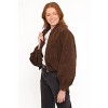 Goldie Faux Suede Bomber Jacket - 2 of 4