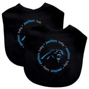 BabyFanatic Officially Licensed Unisex Baby Bibs 2 Pack - NFL Carolina Panthers - 1 of 3